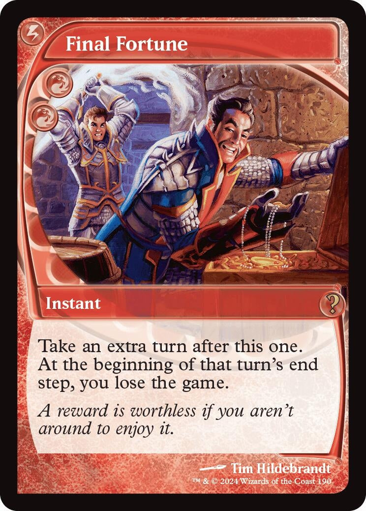 Final Fortune (Future Sight) (190) (Mystery Booster 2)