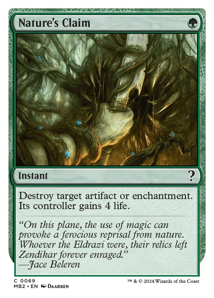 Nature's Claim (White Border) (69) (Mystery Booster 2)