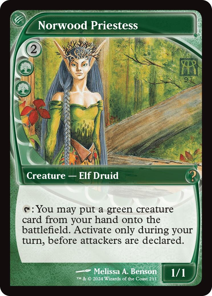 Norwood Priestess (Future Sight) (211) (Mystery Booster 2)