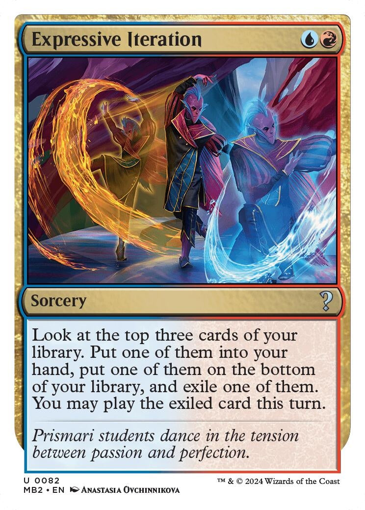 Expressive Iteration (White Border) (82) (Mystery Booster 2)