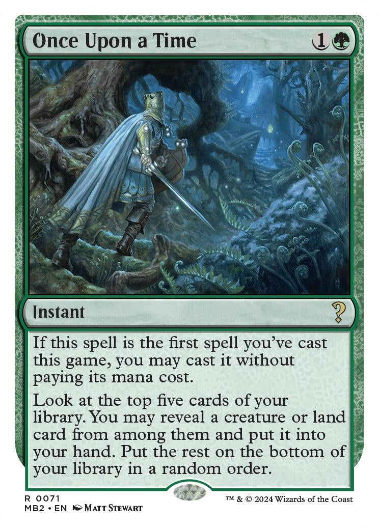 Once Upon a Time (White Border) (71) (Mystery Booster 2)