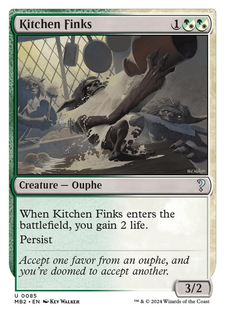 Kitchen Finks (White Border) (85) (Mystery Booster 2)
