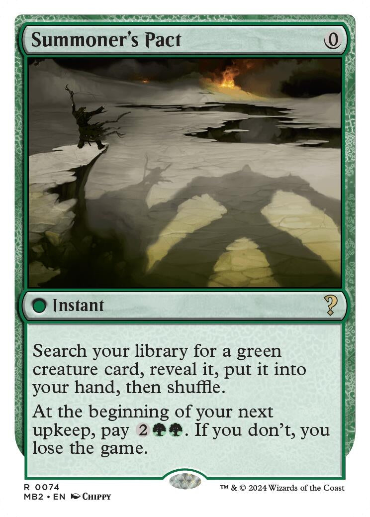 Summoner's Pact (White Border) (74) (Mystery Booster 2)