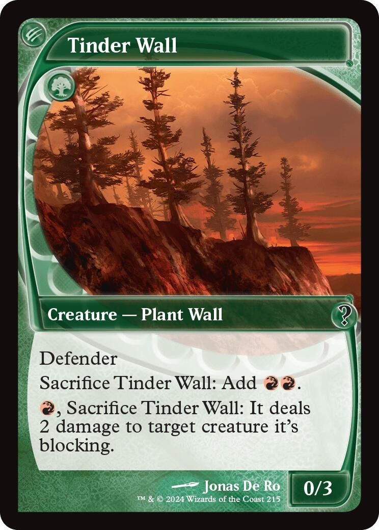 Tinder Wall (Future Sight) (215) (Mystery Booster 2)