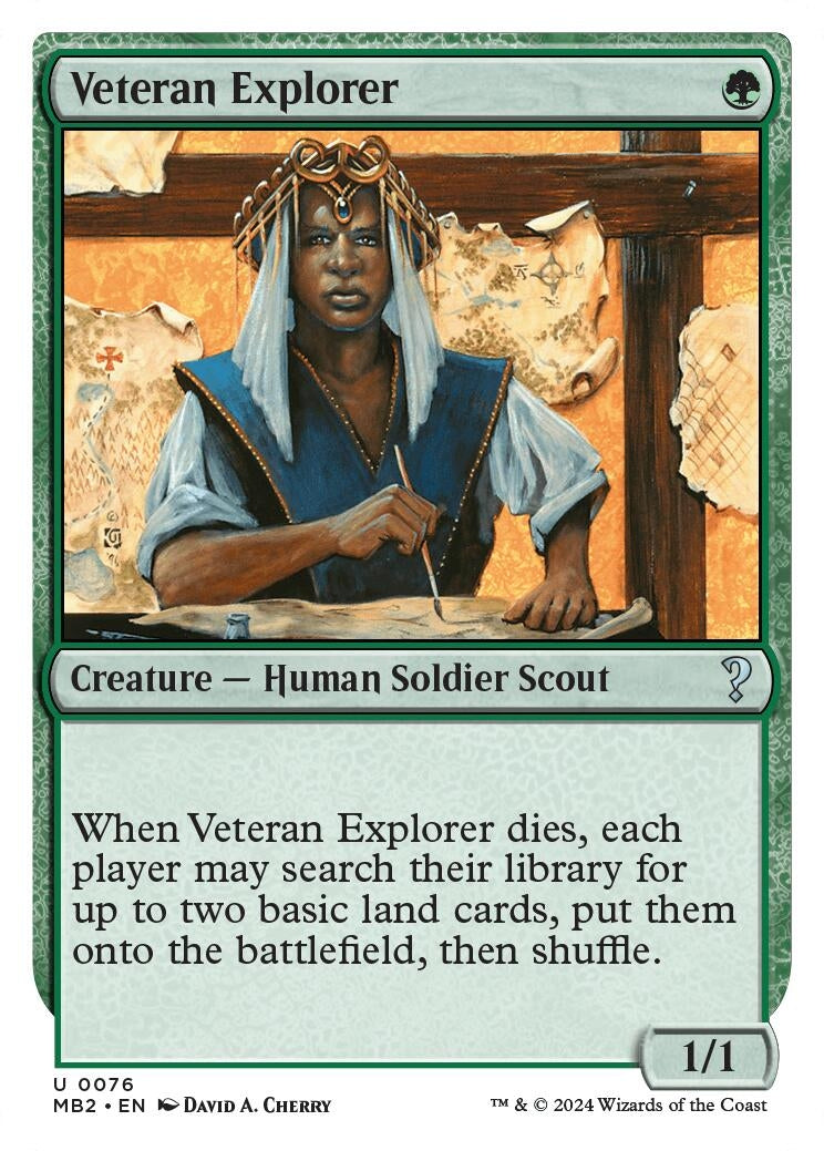 Veteran Explorer (White Border) (76) (Mystery Booster 2)