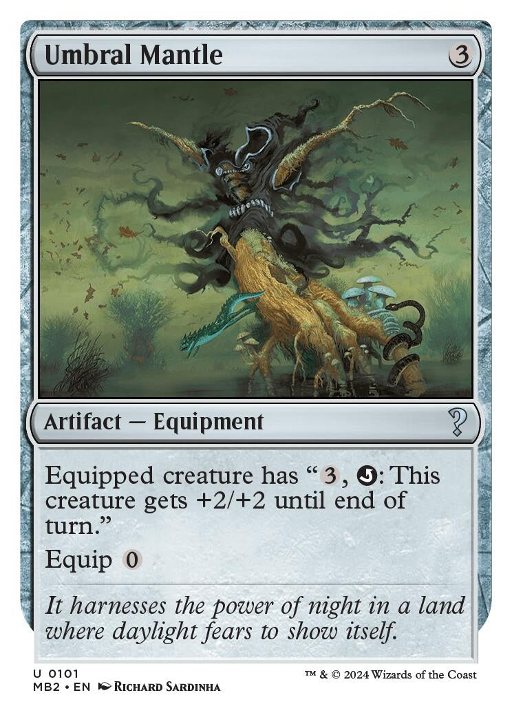 Image for Umbral Mantle (White Border) (101) - Magic: The Gathering