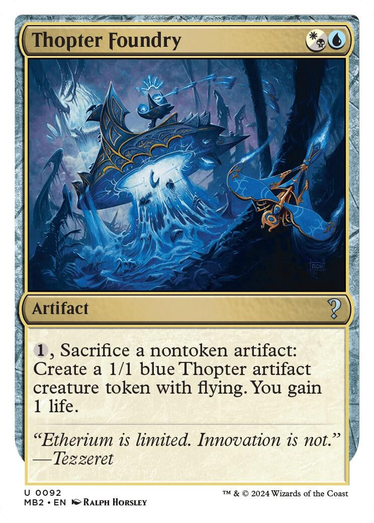 Thopter Foundry (White Border) (92) (Mystery Booster 2)