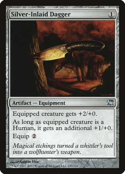 Silver-Inlaid Dagger (233) (Innistrad)