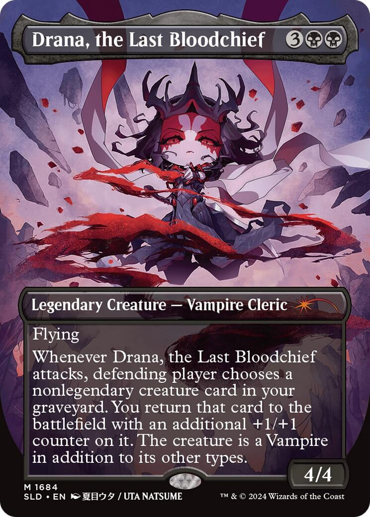 Drana, the Last Bloodchief (Rainbow Foil) (1684) (Secret Lair Drop Series)