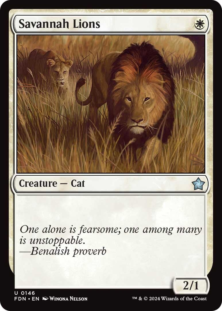Savannah Lions (146) (Foundations) (FDN)