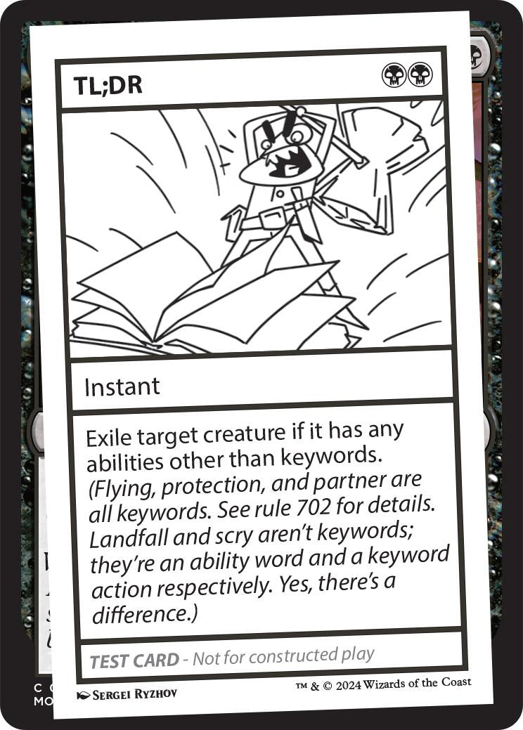 TL;DR (Mystery Booster 2 Playtest Cards)
