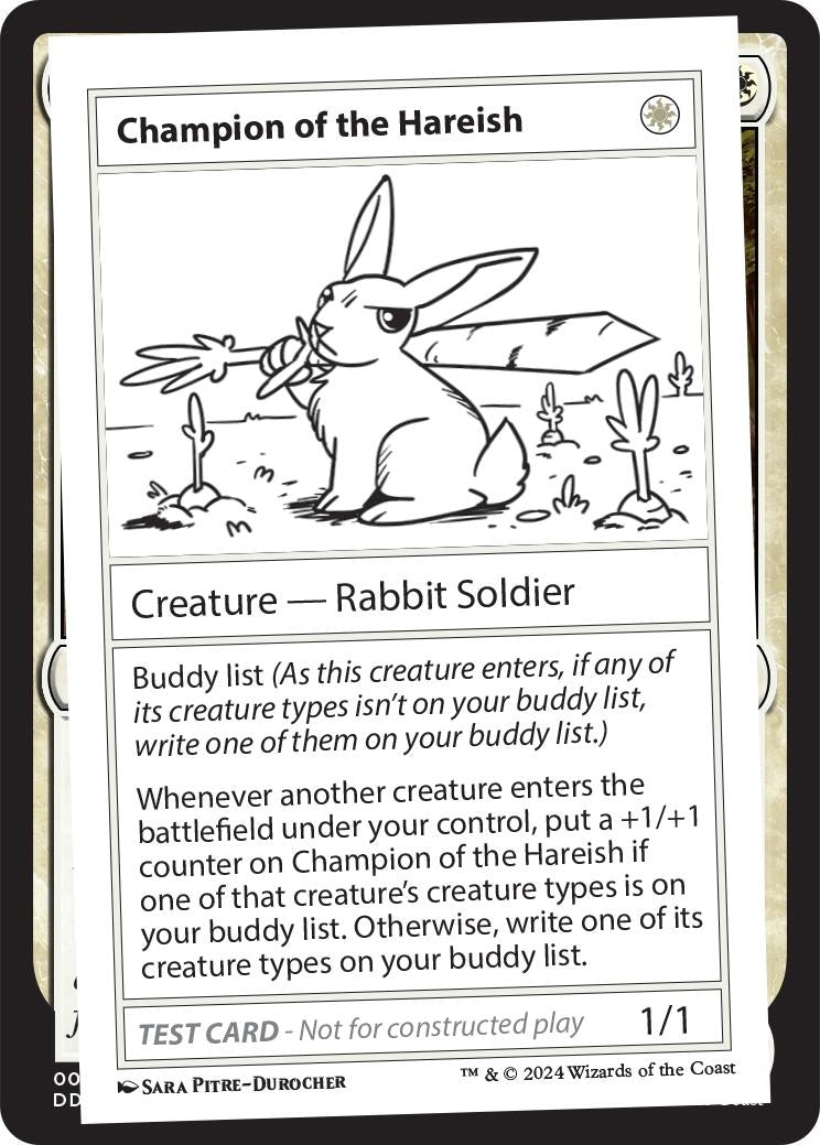 Champion of the Hareish (Mystery Booster 2 Playtest Cards)