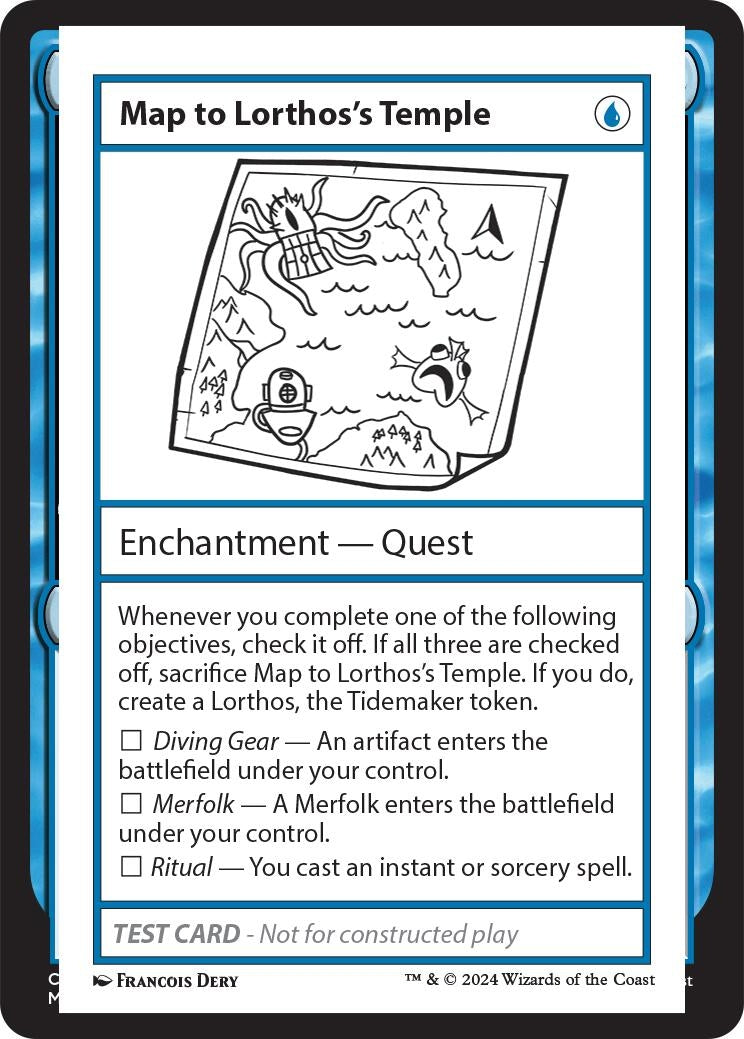 Map to Lorthos's Temple (Mystery Booster 2 Playtest Cards)