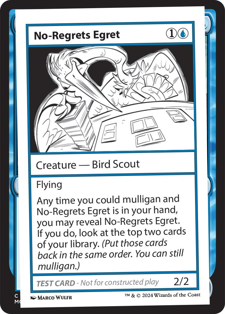 No-Regrets Egret (Mystery Booster 2 Playtest Cards)