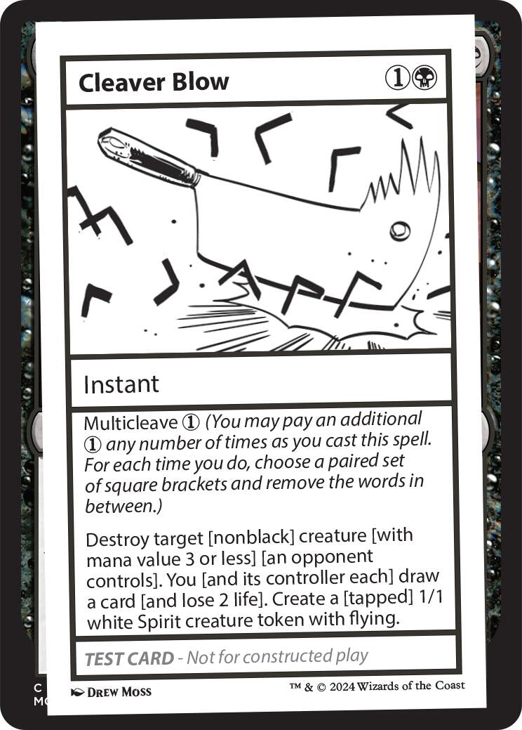 Cleaver Blow (Mystery Booster 2 Playtest Cards)