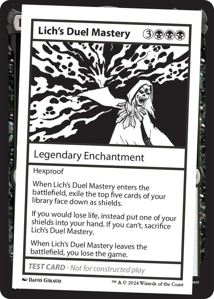 Lich's Duel Mastery (Mystery Booster 2 Playtest Cards)