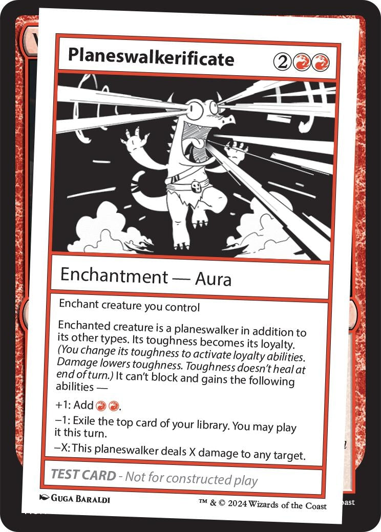 Planeswalkerificate (Mystery Booster 2 Playtest Cards)