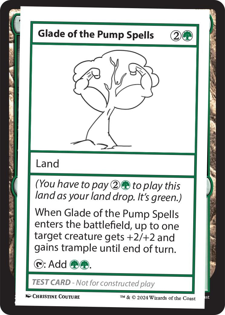 Glade of the Pump Spells (Mystery Booster 2 Playtest Cards)