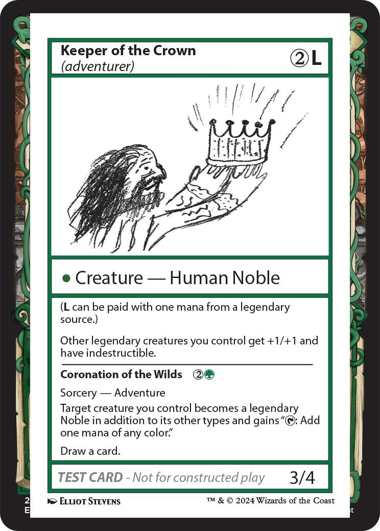 Keeper of the Crown (adventurer) (Mystery Booster 2 Playtest Cards)