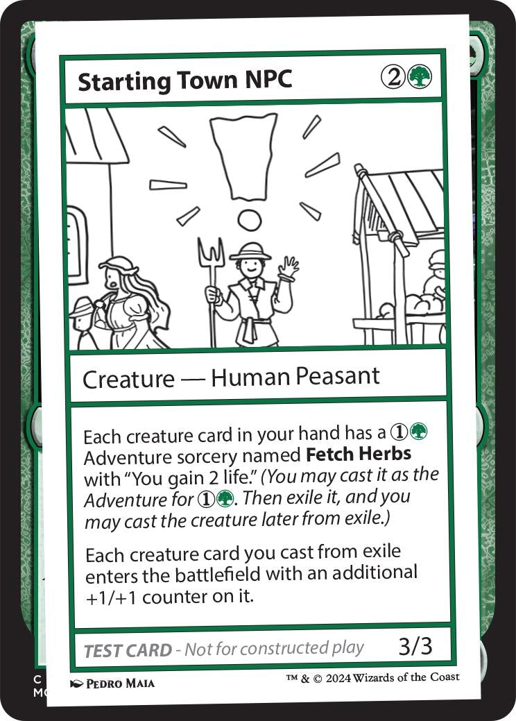 Starting Town NPC (Mystery Booster 2 Playtest Cards)