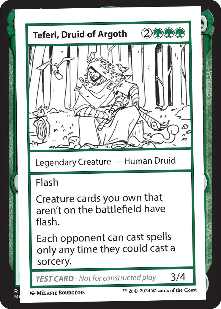 Teferi, Druid of Argoth (Mystery Booster 2 Playtest Cards)