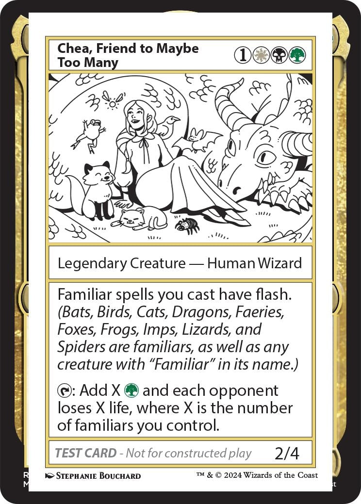 Chea, Friend to Maybe Too Many (Mystery Booster 2 Playtest Cards)