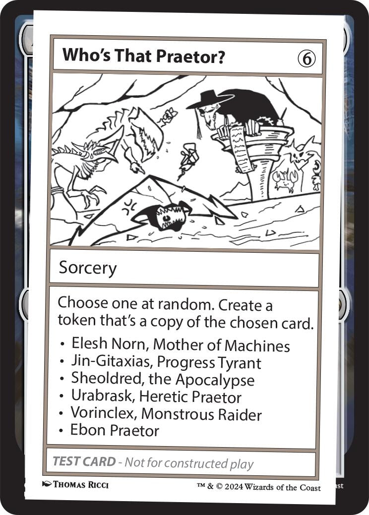 Who's That Praetor? (Mystery Booster 2 Playtest Cards)