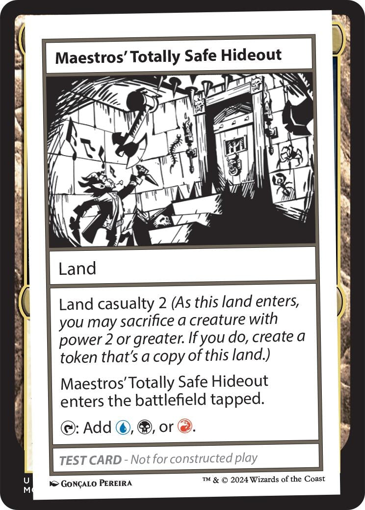 Maestros' Totally Safe Hideout (Mystery Booster 2 Playtest Cards)