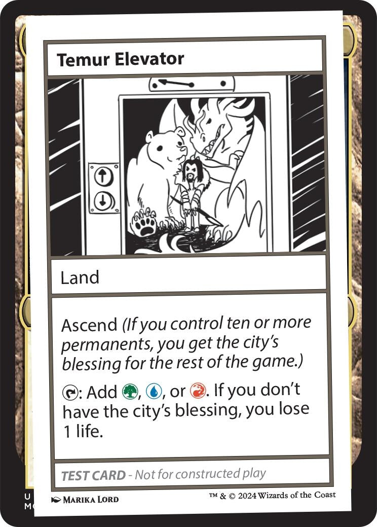 Temur Elevator (Mystery Booster 2 Playtest Cards)