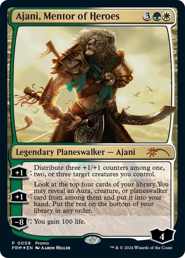 Ajani, Mentor of Heroes (Deluxe Commander Kit) (9) (Unique and Miscellaneous Promos)