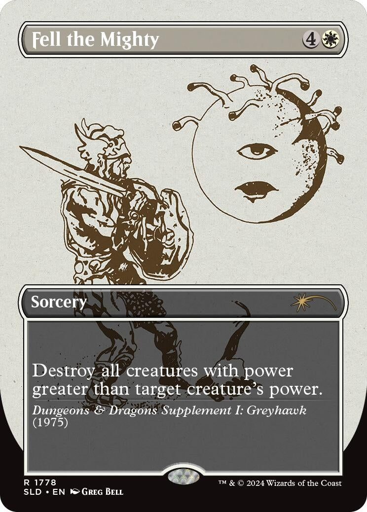 Fell the Mighty (1778) (Secret Lair Drop Series)