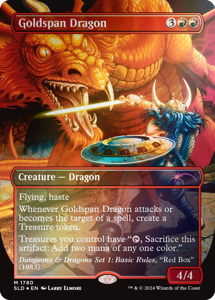 Goldspan Dragon (Rainbow Foil) (1780) (Secret Lair Drop Series)