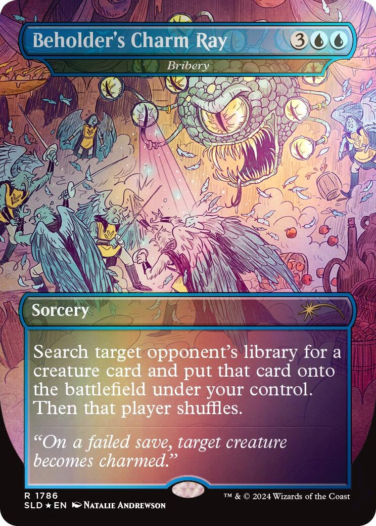 Beholder's Charm Ray - Bribery (Rainbow Foil) (1786) (Secret Lair Drop Series)