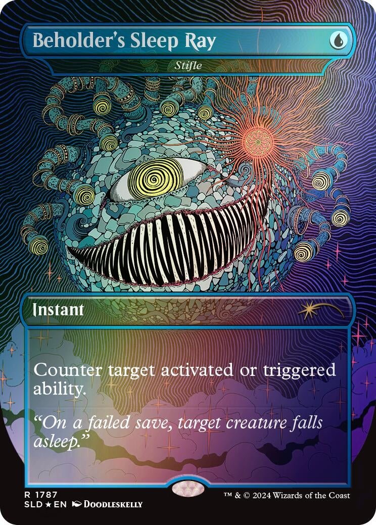 Beholder's Sleep Ray - Stifle (Rainbow Foil) (1787) (Secret Lair Drop Series)