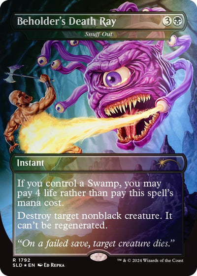 Beholder's Death Ray - Snuff Out (Rainbow Foil) (1792) (Secret Lair Drop Series)