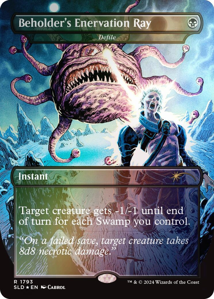 Beholder's Enervation Ray - Defile (Rainbow Foil) (1793) (Secret Lair Drop Series)
