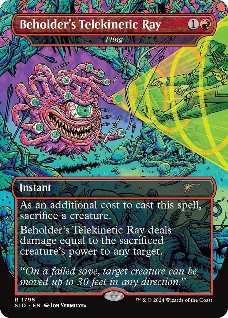 Beholder's Telekinetic Ray - Fling (1795) (Secret Lair Drop Series)