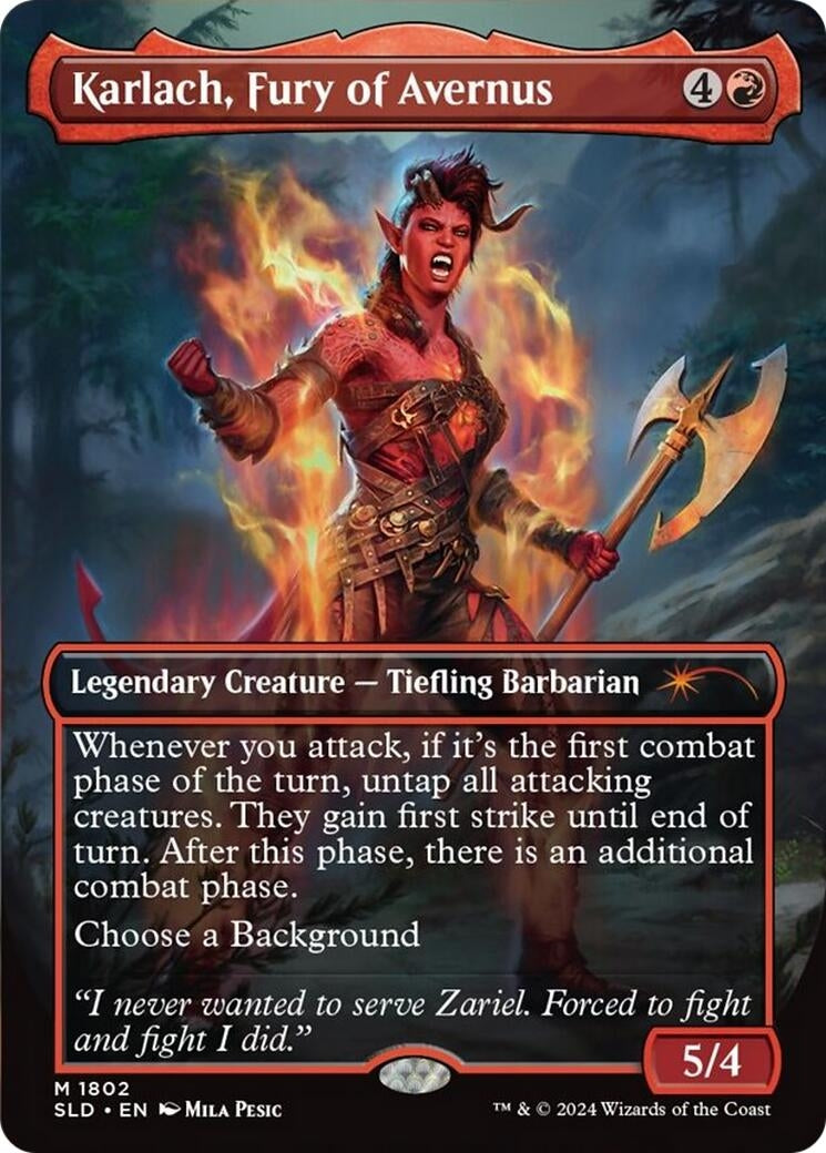 Karlach, Fury of Avernus (1802) (Secret Lair Drop Series)