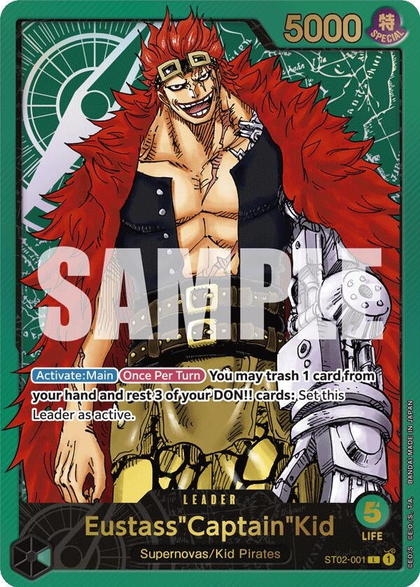 Image for Eustass"Captain"Kid (Premium Card Collection -Leader Collection-) (ST02-001) (One Piece Promotion Cards) - One Piece Card Game