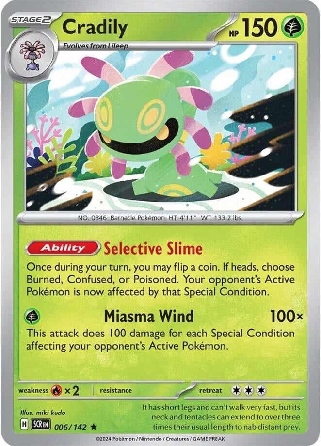 Image for Cradily (006/142) (SV07: Stellar Crown) - Pokemon