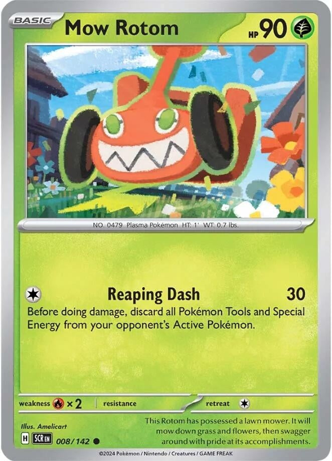Image for Mow Rotom (008/142) (SV07: Stellar Crown) - Pokemon