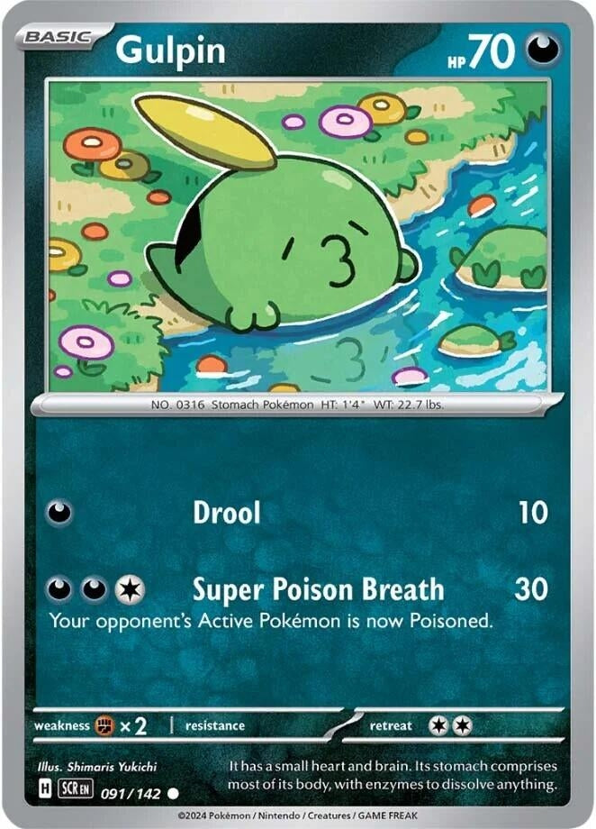 Image for Gulpin (091/142) (SV07: Stellar Crown) - Pokemon