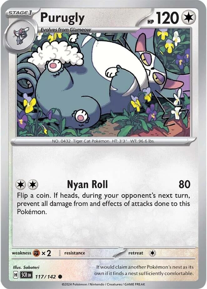 Image for Purugly (117/142) (SV07: Stellar Crown) - Pokemon