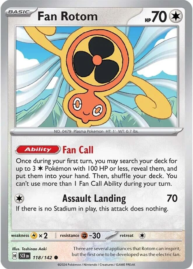Image for Fan Rotom (118/142) (SV07: Stellar Crown) - Pokemon