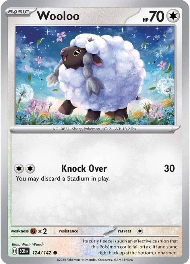 Wooloo (124/142) (SV07: Stellar Crown)