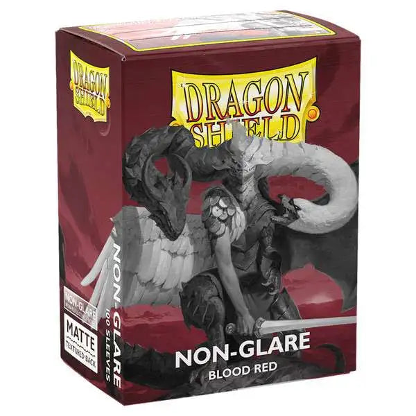 DRAGON SHIELDS -  Blood Red - Non-Glare - Matte Sleeves - Standard Size