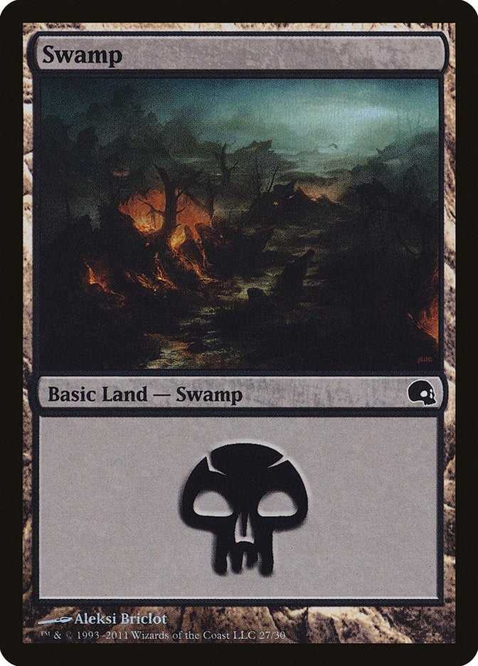 Swamp (27) (27) (Premium Deck Series: Graveborn)
