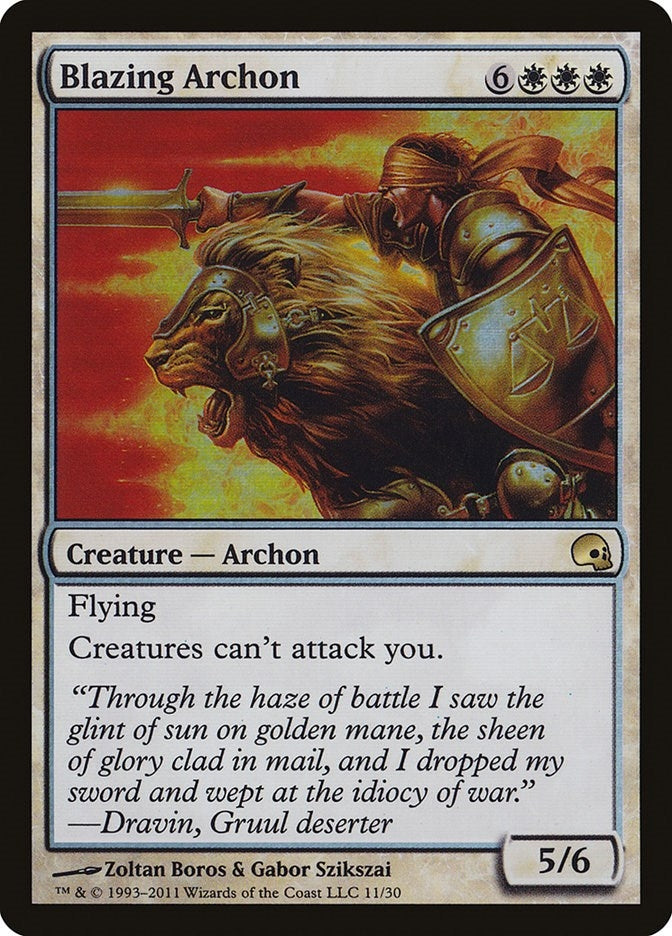 Blazing Archon (11) (Premium Deck Series: Graveborn)