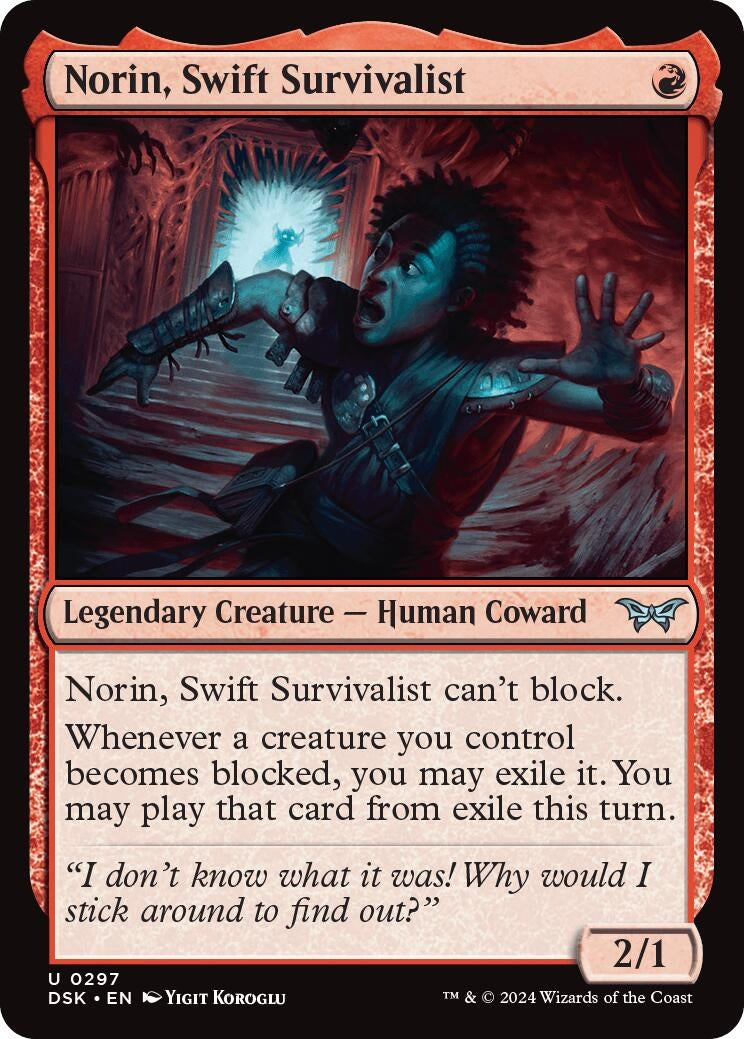 Norin, Swift Survivalist (0297) (297) (Duskmourn: House of Horror)