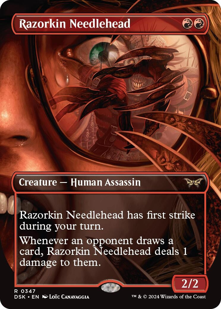 Razorkin Needlehead (Borderless) (347) (Duskmourn: House of Horror)